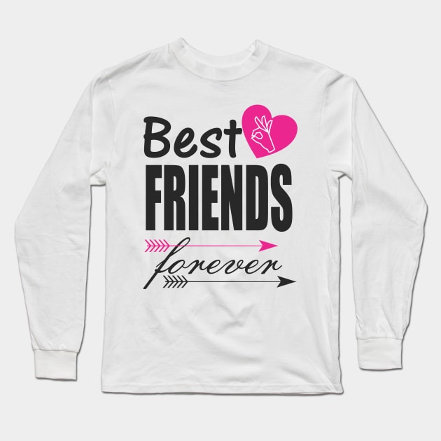 Best Friends Forever Long Sleeve T-Shirt by masu